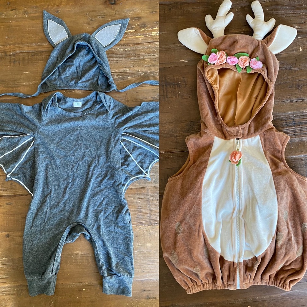6-9 Month Halloween Costumes Deer and Bat